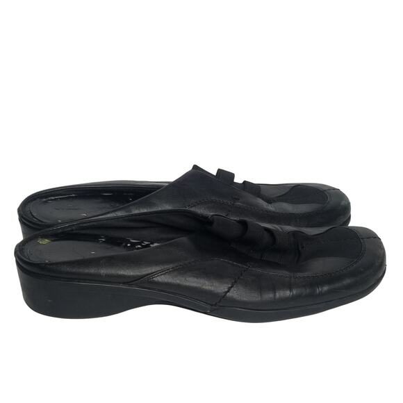 Nine West Renny Womens's Leather Square Toe Mules Slides - Picture 3 of 12